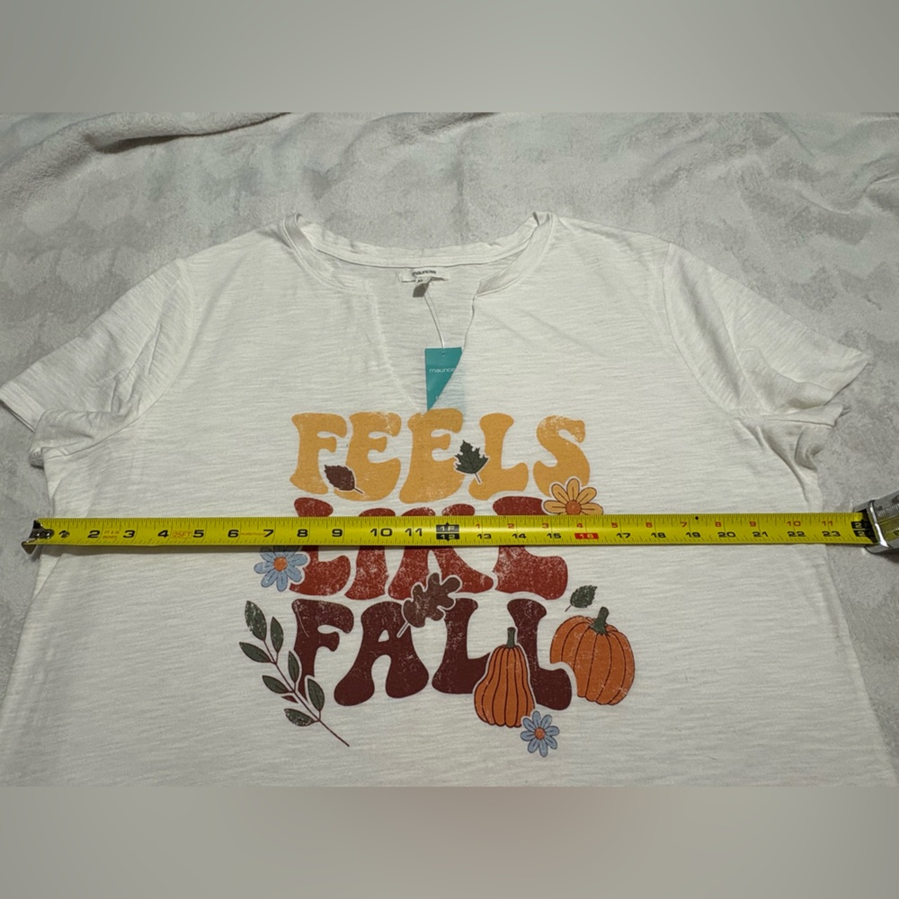 Maurices White 'Feels Like Fall' Short Sleeve Tee - Picture 5 of 8